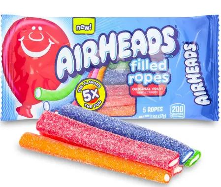 [AirHeads Filled Ropes Original 18-2oz] AirHeads Filled Ropes Original 18-2oz