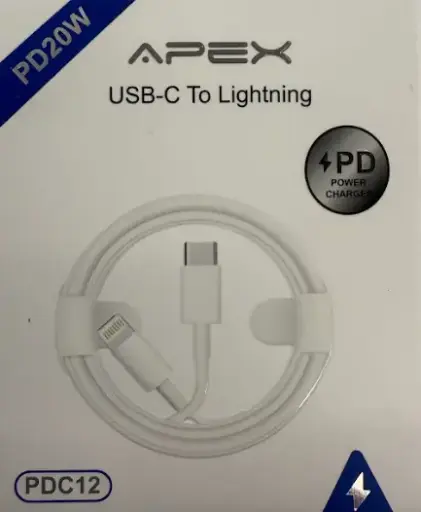 [Apex Usb-C Lighting Cable] Apex PDC12 Usb-C Lighting Cable