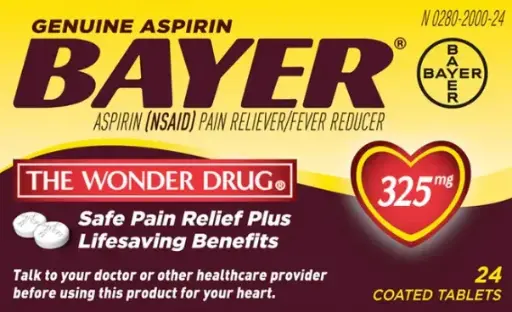 [Bayer Aspirin Tablets 325mg 24ct] Bayer Aspirin Tablets 325mg 24ct