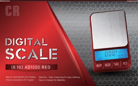 [Digi Scale AD1000 Red] Digi Scale AD1000 Red