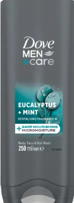 [Dove Men Body Wash Eucalyptus Mint 400ml] Dove Men Body Wash Eucalyptus Mint 400ml 6 - Pack