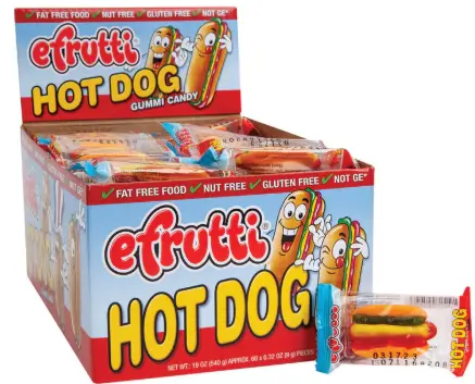 [Efrutti Hot Dog 60-0.32oz] Efrutti Hot Dog 60-0.32oz