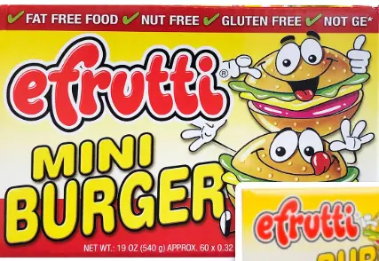[Efrutti Mini Burger 60-0.32oz] Efrutti Mini Burger 60-0.32oz