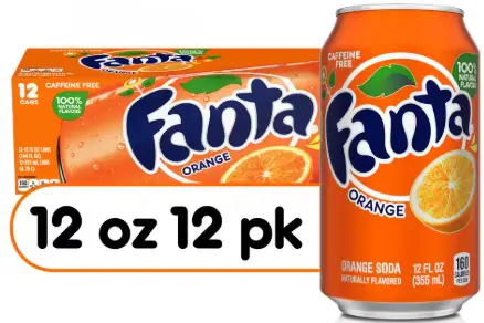 [Fanta Orange Can 12-12 Oz] Fanta Orange Can 12-12 Oz
