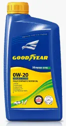 [Goodyear Full Synthetic 0W-20 Dexos-1 Motor Oil 12/1 Qts] Goodyear Full Synthetic 0W-20 Dexos-1 Motor Oil 12/1 Qts