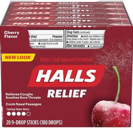 [Halls Relief Cherry 20-9 Drops] Halls Relief Cherry 20-9 Drops