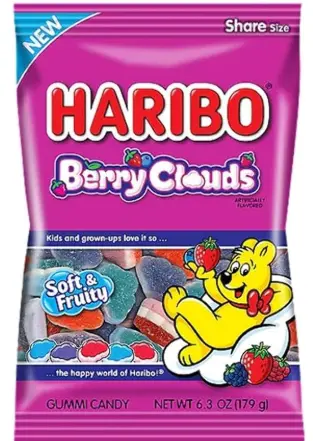 [Haribo Berry Clouds 12-4.1oz] Haribo Berry Clouds 12-4.1oz