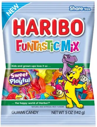 [Haribo Funtastic Mix Peg 12-5oz] Haribo Funtastic Mix Peg 12-5oz