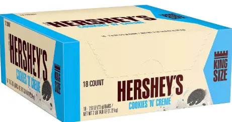 [Hershey Cookies 'N' Cream King 18-2.6oz] Hershey Cookies 'N' Cream King 18-2.6oz