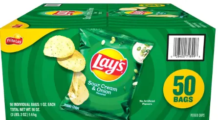 [Lays Sour Cream and Onion 50-10 Oz] Lays Sour Cream and Onion 50-10 Oz