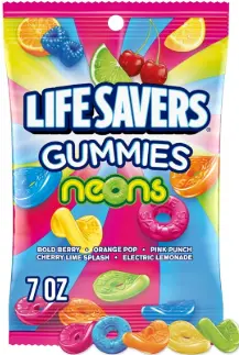[Lifesavers Gummy Neon 12-7oz] Lifesavers Gummy Neon 12-7oz