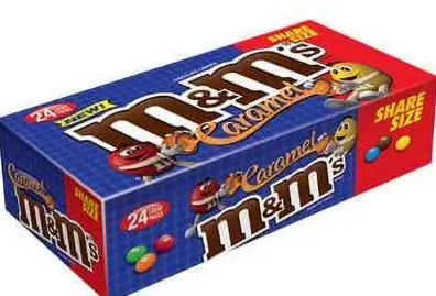 [M&M Caramel King Size 24-2.83oz] M&M Caramel King Size 24-2.83oz