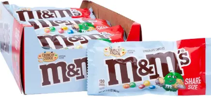 [M&M Crunchy Cookie King Size 24-2.83oz] M&M Crunchy Cookie King Size 24-2.83oz