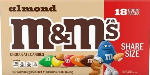 [M&M'S Almond King Size 18-2.83] M&M'S Almond King Size 18-2.83