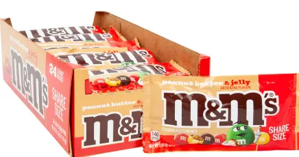 [M&M's Pb Jelly Share Size 24-2.83 Oz] M&M's Pb Jelly Share Size 24-2.83 Oz