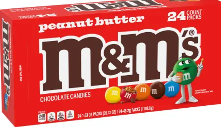 [M&M's Peanut Butter 24-1.63 Oz] M&M's Peanut Butter 24-1.63 Oz