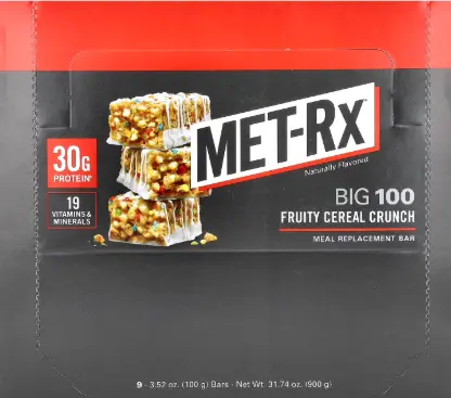 [Met-rx Fruity Cereal Crunch 9-3.52oz] Met-rx Fruity Cereal Crunch 9-3.52oz