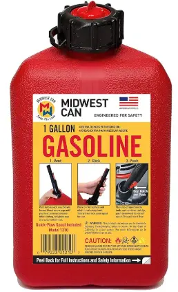 [Midwest - 1 Gallon Gas Can Red] Midwest - 1 Gallon Gas Can Red