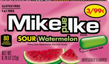 [Mike & Ike Sour Watermelon 24-0.78 Oz] Mike & Ike Sour Watermelon 24-0.78 Oz