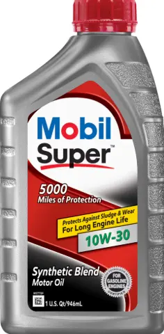 [MOBIL - SUPER 5000 Synthetic Blend 10W30 Motor Oil 6/1 Qt] MOBIL - SUPER 5000 Synthetic Blend 10W30 Motor Oil 6/1 Qt