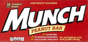 [Munch Peanut Bar 36-1.42 Oz] Munch Peanut Bar 36-1.42 Oz
