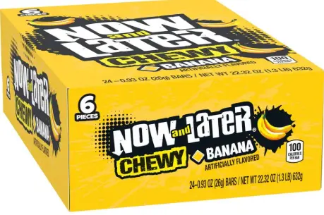 [Now & Later Banana 24-0.93oz] Now & Later Banana 24-0.93oz