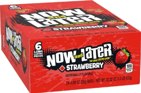 [Now & Later Strawberry 24-0.93oz] Now & Later Strawberry 24-0.93oz