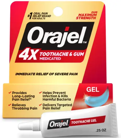 [Orajel Toothache Relief 4x 0.25 Oz] Orajel Toothache Relief 4x 0.25 Oz