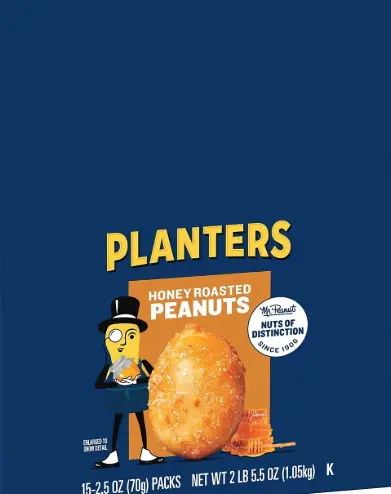 [Planters Honey Roasted Peanut 18-1.75oz] Planters Honey Roasted Peanut 18-1.75oz