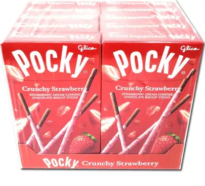 [Pocky Crunchy Strawberry 10-1.79oz] Pocky Crunchy Strawberry 10-2.79oz