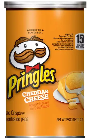 [Pringles Medium Cheddar Cheese 12-2.5 Oz] Pringles Medium Cheddar Cheese 12-2.5 Oz