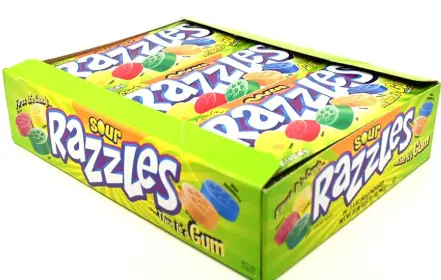 [Razzles Sour Original Assorted 24-1.4oz] Razzles Sour Original Assorted 24-1.4oz
