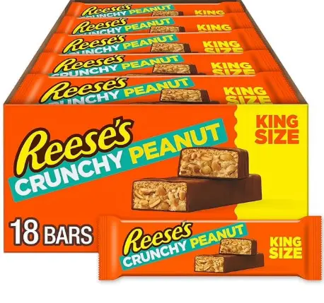 [Reeses PB Crunchy King Size 18-3.2 Oz] Reeses PB Crunchy King Size 18-3.2 Oz