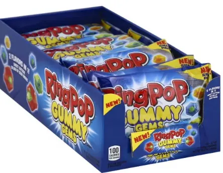 [Ring Pop Gummy Gems 16-3.7oz] Ring Pop Gummy Gems 16-3.7oz