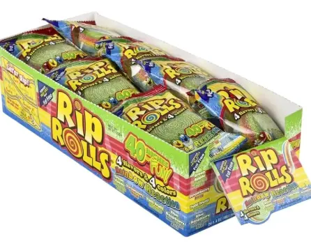 [Rip Rolls Rainbow Reaction 24-1.4oz] Rip Rolls Rainbow Reaction 24-1.4oz