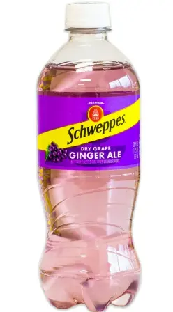 [Schweppes Ginger Ale Raspberry 24-20 Oz] Schweppes Ginger Ale Dry Grape 24-20 Oz (Deposit Included)