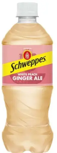 [Schweppes White Peach Ginger Ale 24-20 Oz] Schweppes White Peach Ginger Ale 24-20 Oz (Deposit Included)