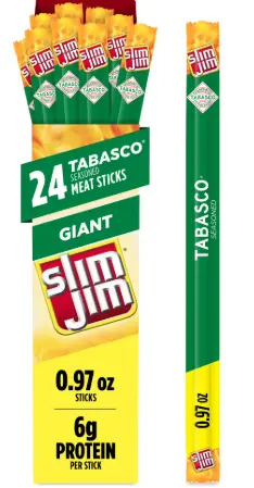 [Slim Jim Giant Tobasco 24-0.97oz] Slim Jim Giant Tobasco 24-0.97oz