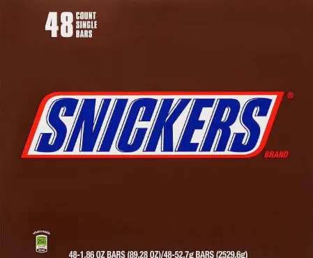 [Snickers Bar Single Size 48-1.86 Oz] Snickers Bar Single Size 48-1.86 Oz