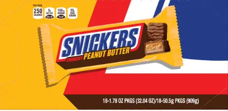 [Snickers Crunchy Peanut Butter 18-1.78 Oz] Snickers Crunchy Peanut Butter 18-1.78 Oz