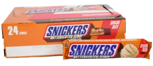 [Snickers Share Size Butterscotch Scoop 24-2.82 Oz] Snickers Share Size Butterscotch Scoop 24-2.82 Oz