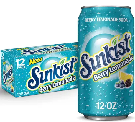 [SUNKIST - Berry Lemonade 12 pack 12 Oz Can] SUNKIST - Berry Lemonade 12 pack 12 Oz Can