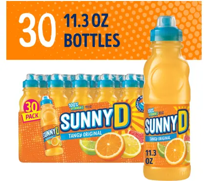 [Sunny D Tangy Original 30-11.3oz] Sunny D Tangy Original 30-11.3oz