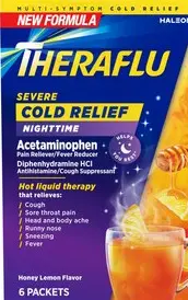 [Theraflu Nighttime Honey Lemon 6ct] Theraflu Nighttime Honey Lemon 6ct