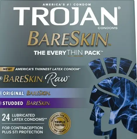 [Trojan Bareskin Grey 6-3ct] Trojan Bareskin Variety (The Everythin Pack) Grey 6-3ct