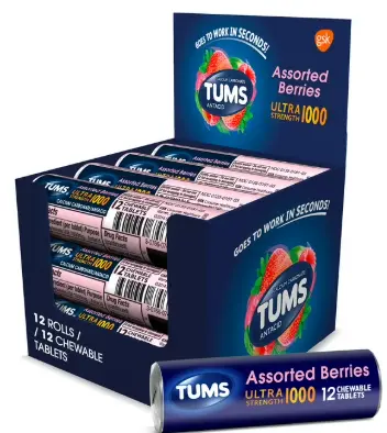 [Tums Assorted Berry 750 12ct] Tums Assorted Berry 750 12ct