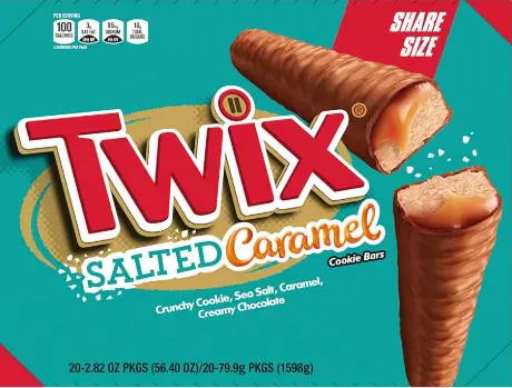 [Twix Caramel Chocolate King 24-3.02oz] Twix Salted Caramel King 24-3.02oz