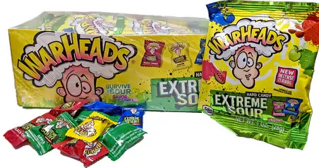 [Warheads Extreme Sour Hard 12-1oz] Warheads Extreme Sour Hard 12-1oz