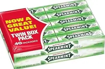 [Wrigley's Twin Pack Spearmint 40-5 Stick] Wrigley's Twin Pack Spearmint 40-5 Stick