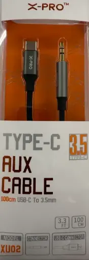 [X-Pro Aux Cable USB C to 3.5mm] X-Pro Aux Cable USB C to 3.5mm